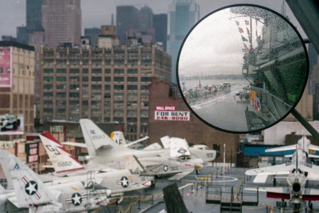 Selbstportrait auf der Intrepid